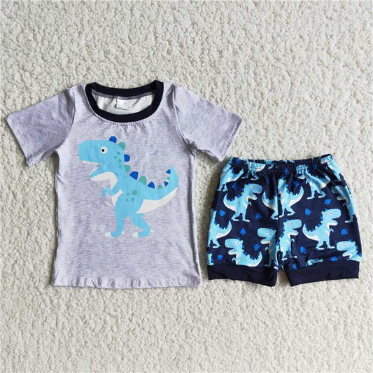 D9-15 Grey Dinosaur Boy Suit D 5.15