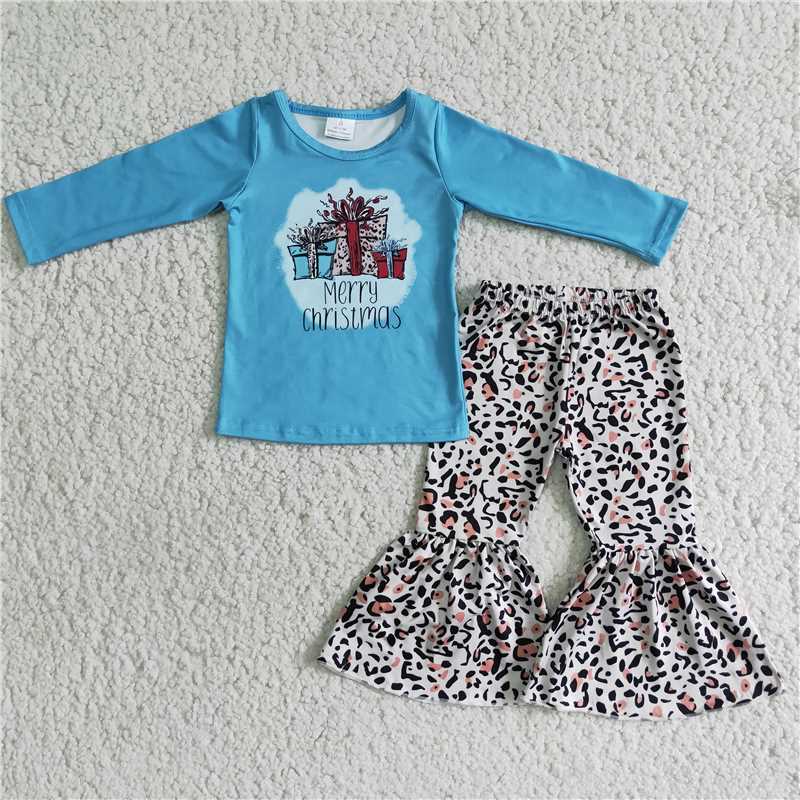 6 B6-6 Christmas Snowman Red Long Sleeve Pants Set