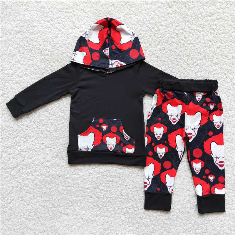 6 A20-2 Joker Black Hoodie Pants Set