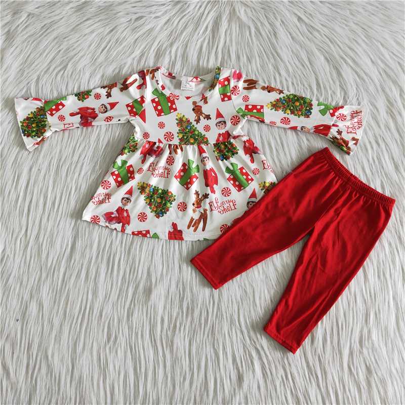 6 A22-14 Baby girls Cute Christmas villain red suit