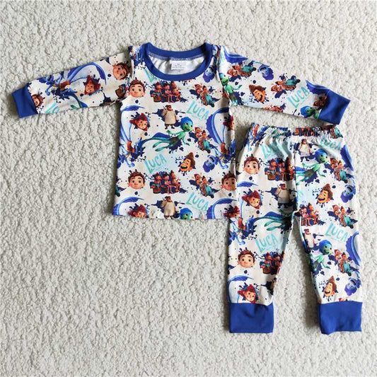 6 C7-25 Boys Long Sleeve Pants Set