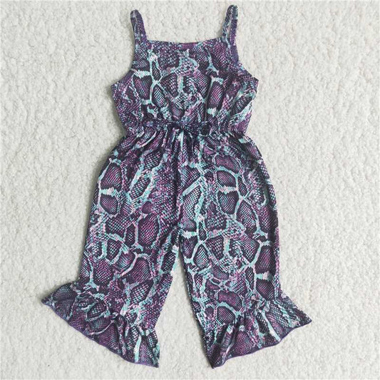 C16-18 New summer girl's suspender piebald bodysuit
