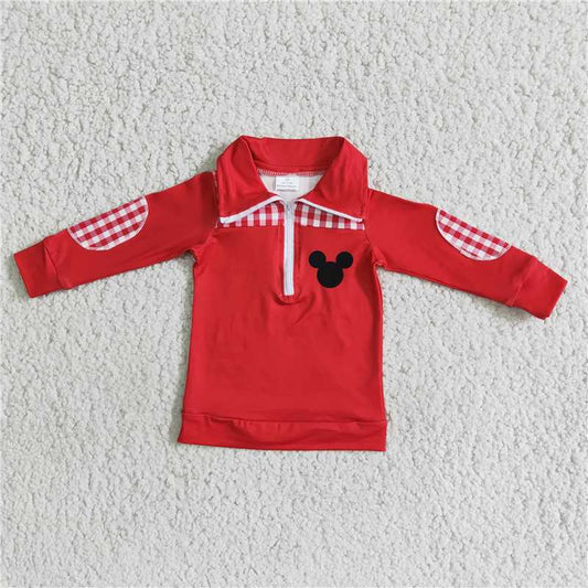 6 A11-5 boy cartoon red top