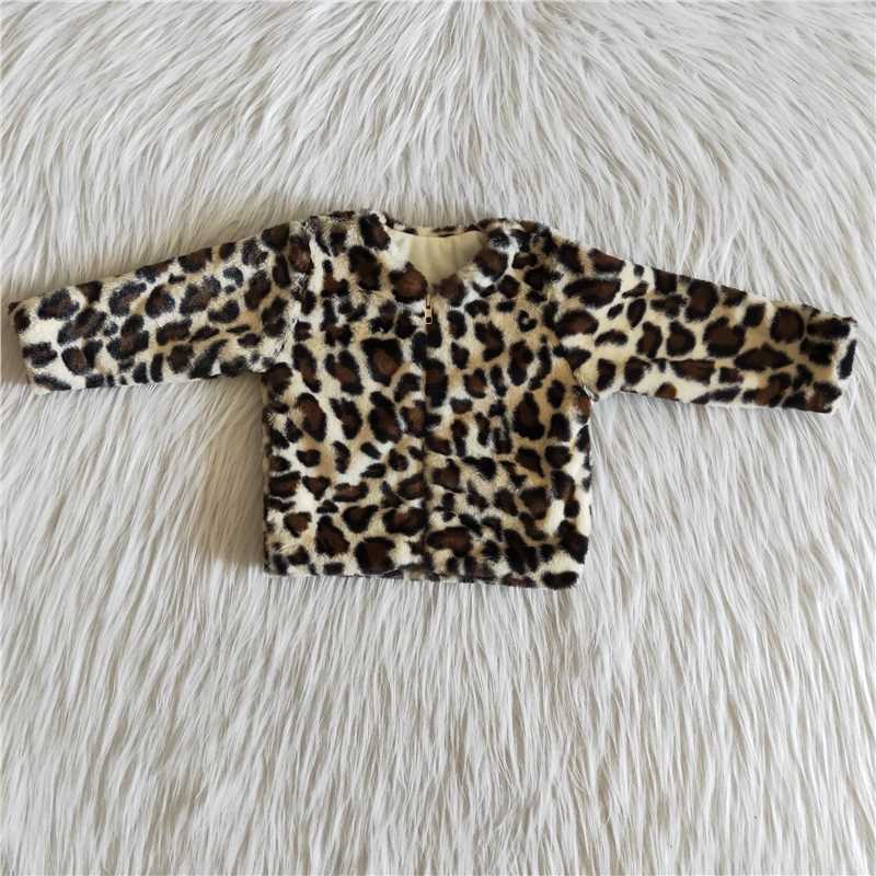 6 A17-1 Spotted Leopard Zip Long Sleeve Jacket