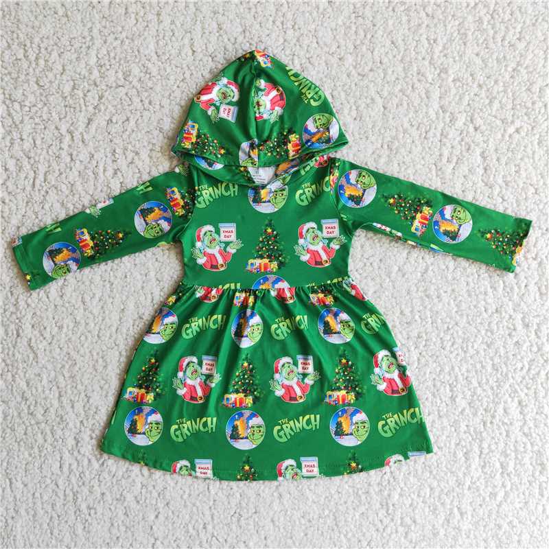 6 B10-24 Green hooded skirt