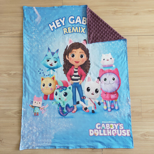 C6-28 cartoon cat blanket