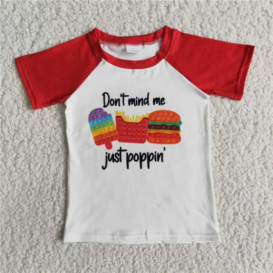 D6-18 Ice Cream Burger Short Sleeve Top