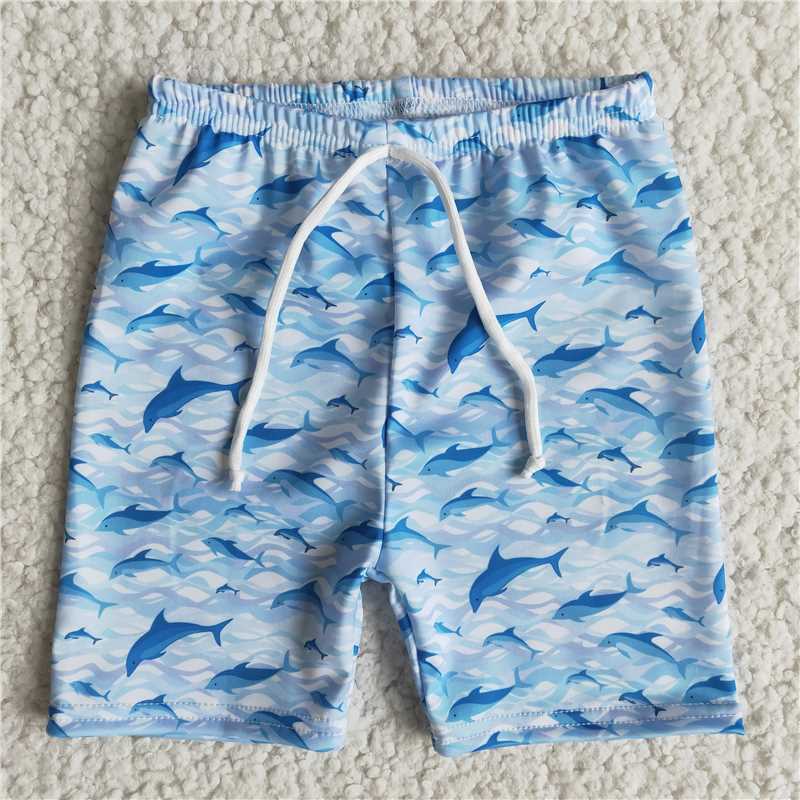 E9-16 boy dolphin swimming trunks