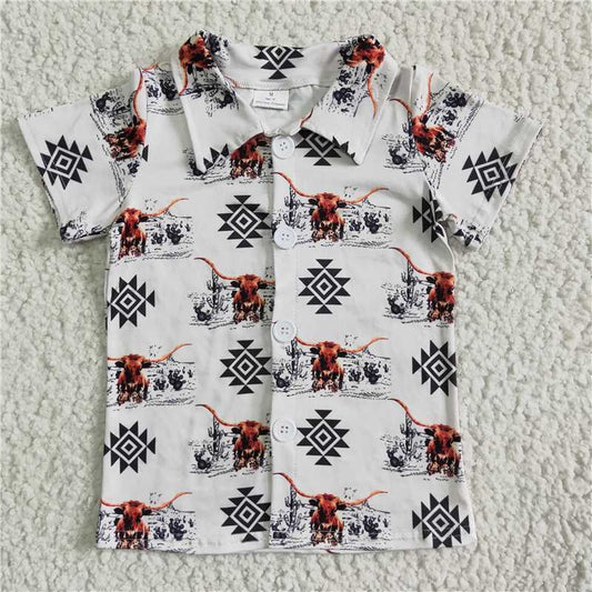 BT0017 Baby Boys Tau Cactus Shirt