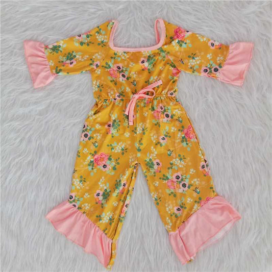 A30-16-1 Yellow Flower Bodysuit