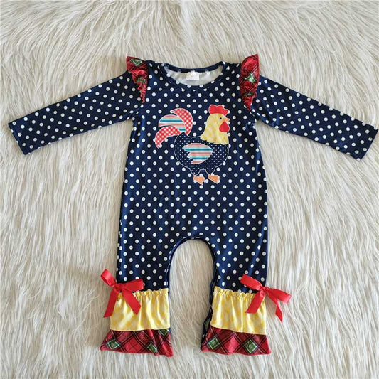 A27-6 Colorful Rooster Circle Bodysuit