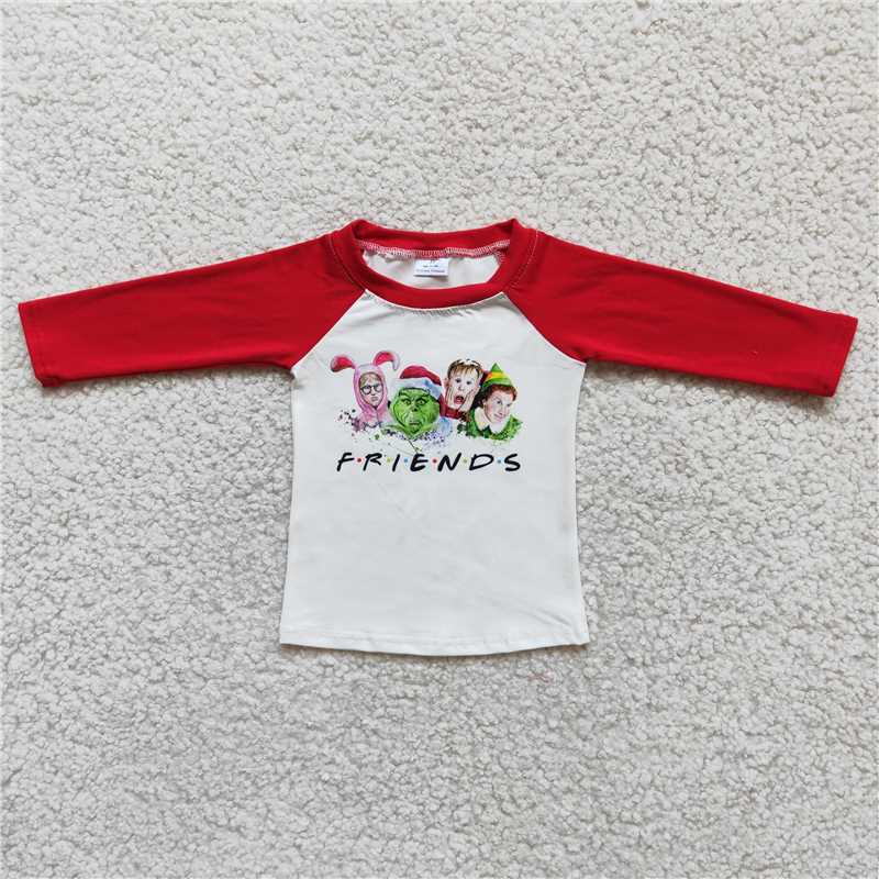 6 B10-22 Red Long Sleeve Top