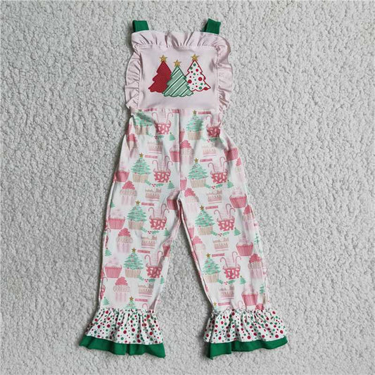 E4-26 Christmas Tree Bib Jumpsuit