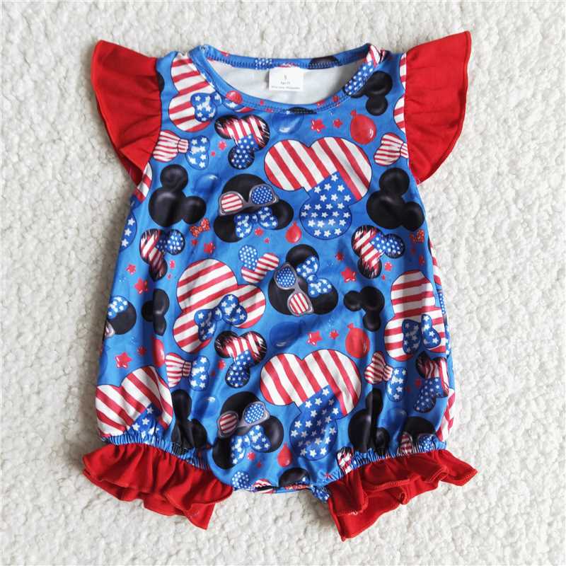 A12-3 girl red lace romper