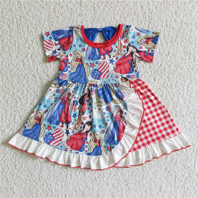 GSD0028 national day short sleeve skirt