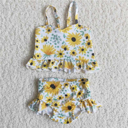 C14-19 Sling Sunflower Swimsuit Two Piece