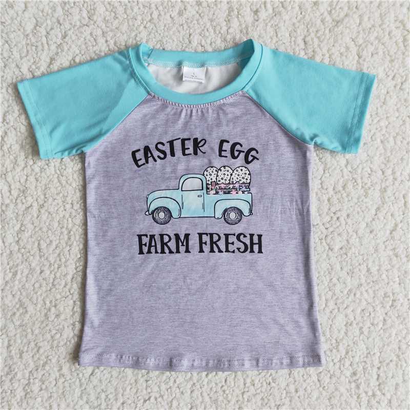 E7-15 Truck Blue Short Sleeve