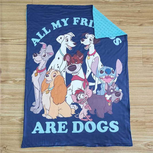 6 B3-35 cartoon animal blanket
