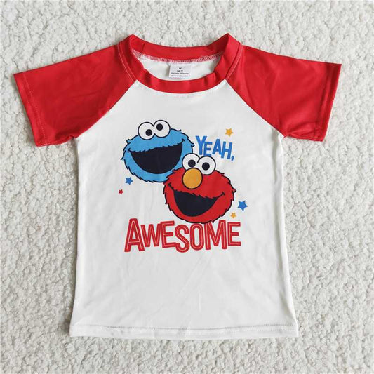 E11-5 cartoon short sleeve top