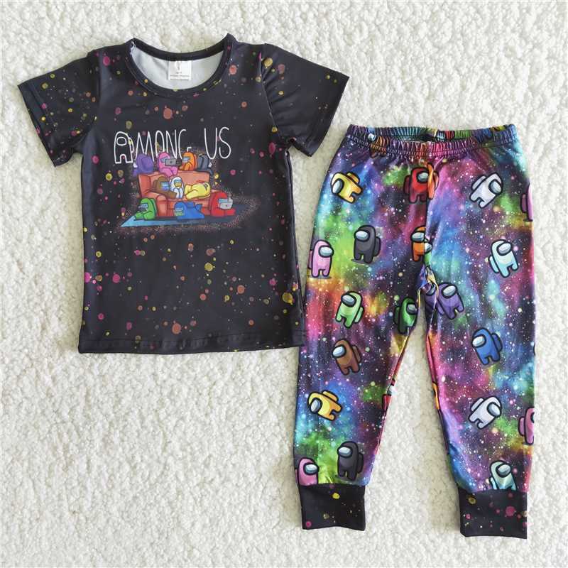 B4-23 boy game cartoon elastic suit