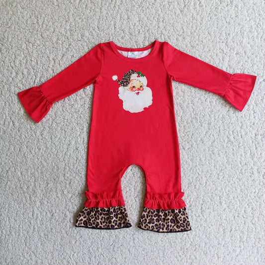 6 A10-4 santa claus red romper