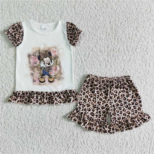 GSSO0079 baby girls fashion cartoon print set