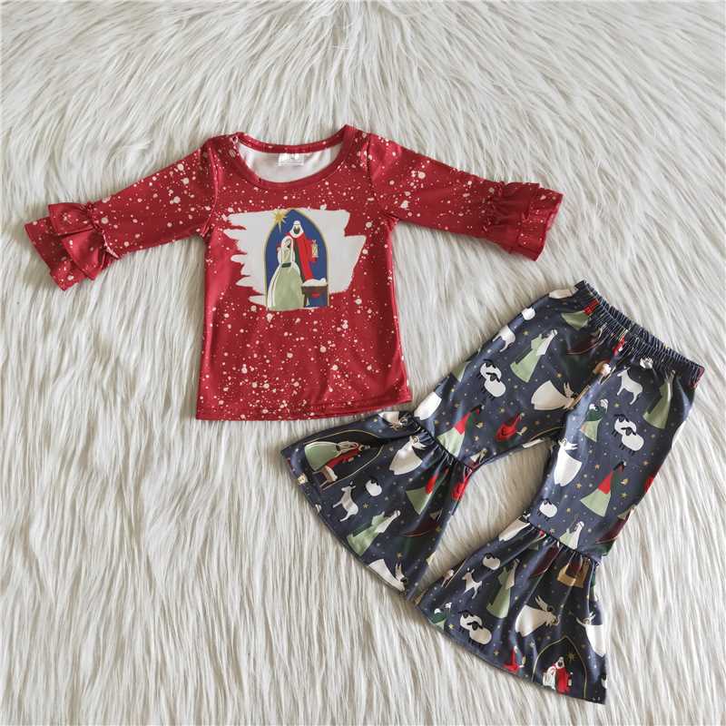 6 A22-13 Red Long Sleeve Suit