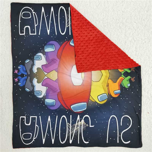 6 A12-1 cartoon red baby blanket