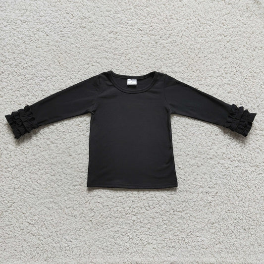 6 A16-4   black long sleeve top