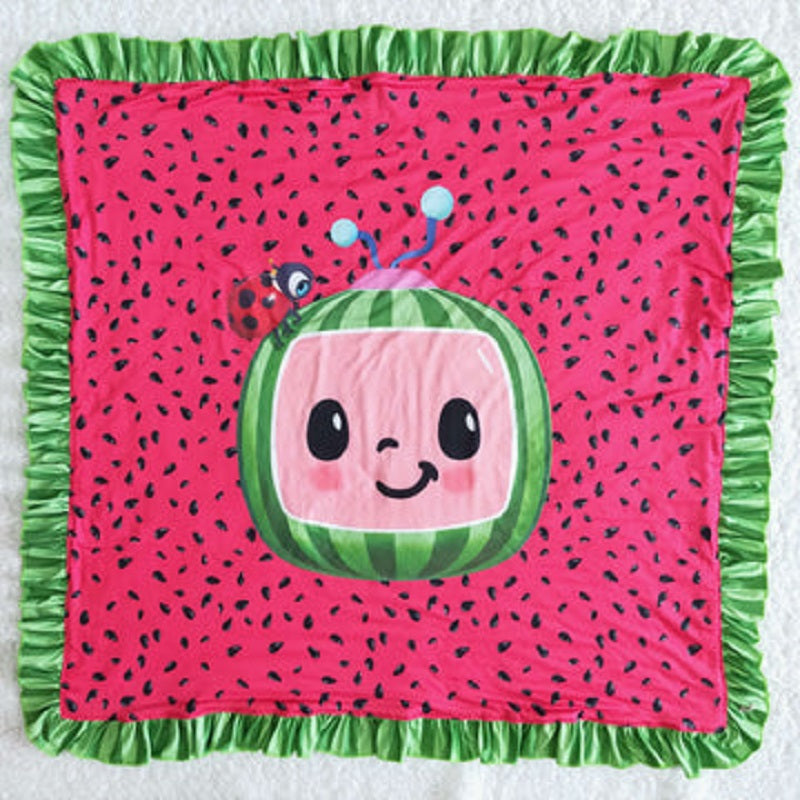 6 A19-6 Red Watermelon Baby Blanket