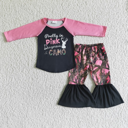 6 A24-12 letters print long sleeve baby girls set