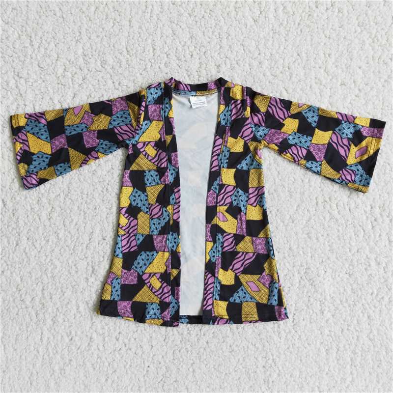 6 A3-14  HALLOWMAS PATCH LONG SLEEVE CARDIGAN