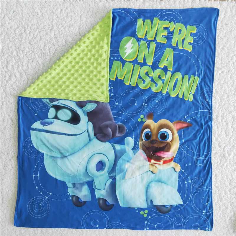 6 B1-37 blue-green dog blanket