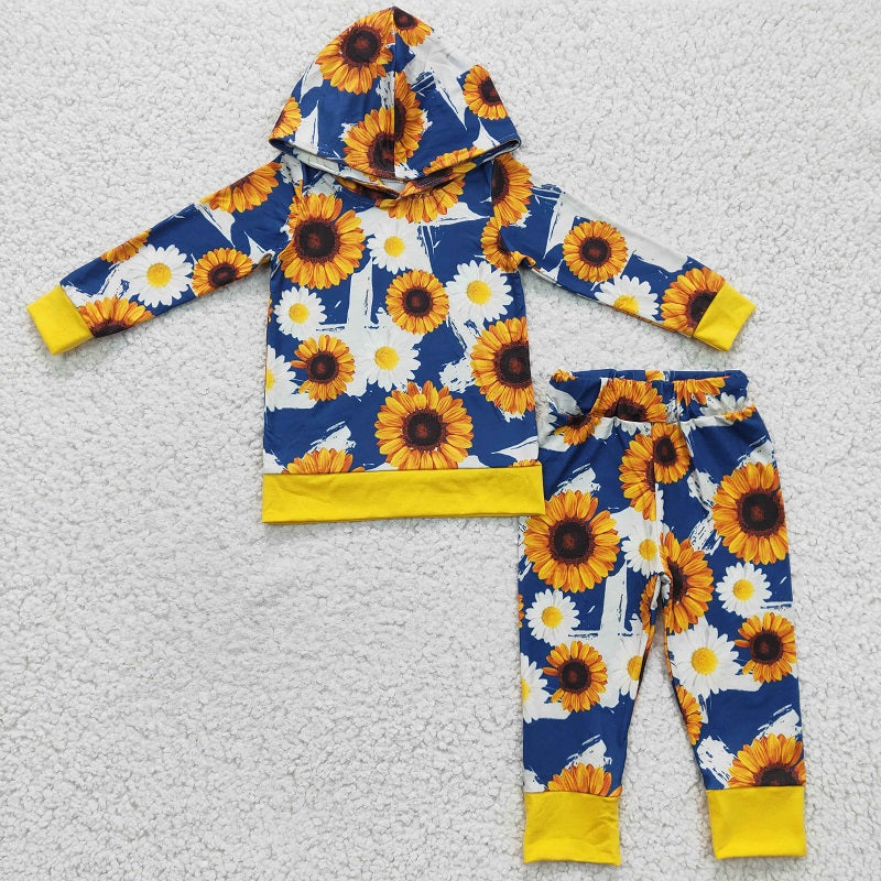 6 B10-5  Sunflower Hoodie Long Sleeve Outfit