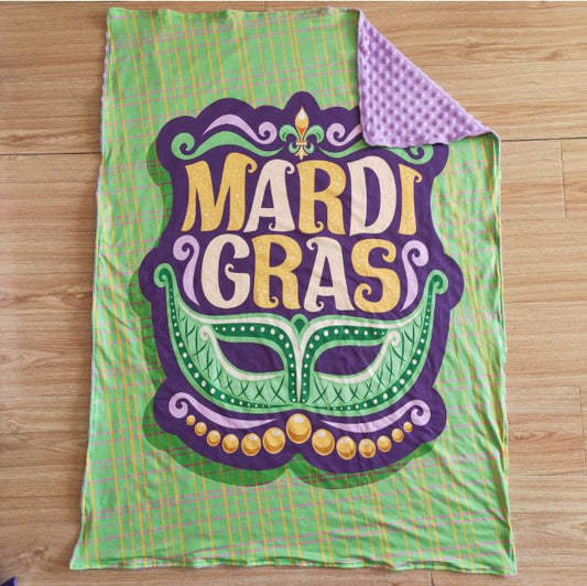 6 C7-35 carnival mardi gras baby blanket
