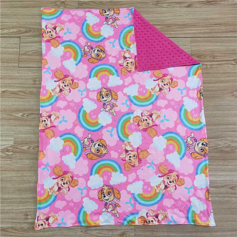 6 C8-30 Rainbow Puppy Blanket