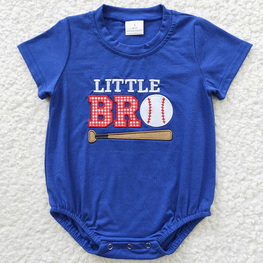 SR0291 baby boy clothes baseball summer bubble romper