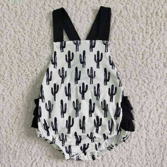 SR0016 Black Cactus Lace Bodysuits