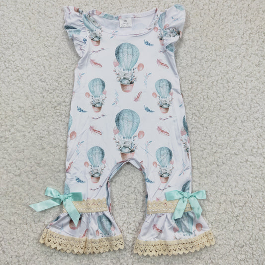 A5-10 New summer Hot Air Balloon Bunny Bow Bodysuit