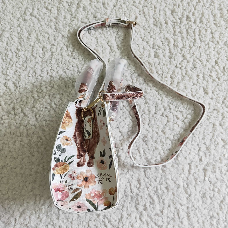 BA0012  Alpine cow flower shoulder bag