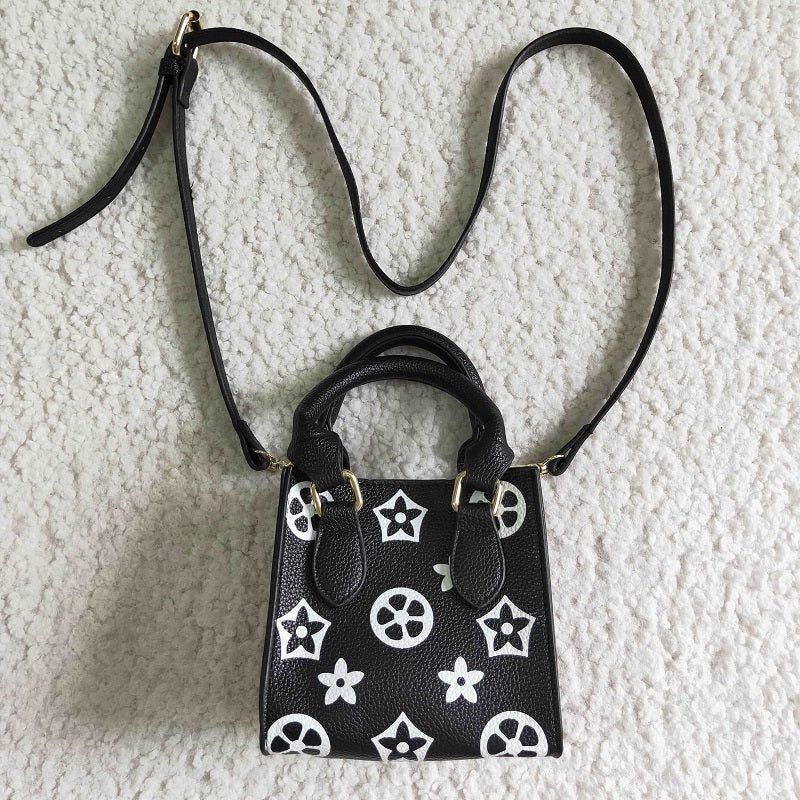 BA0013 Black Printed Shoulder Bag
