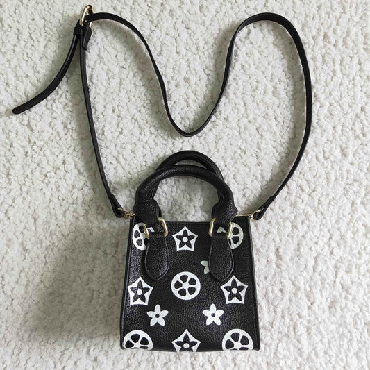 BA0013 Black Printed Shoulder Bag