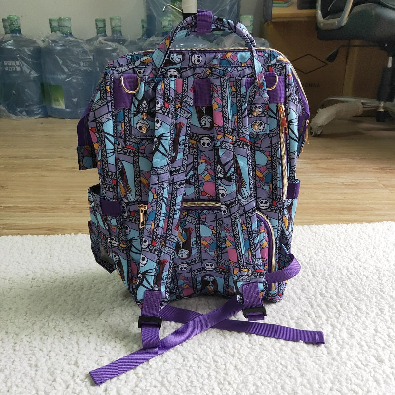 BA0015 Zombie Bride Purple Backpack Bags