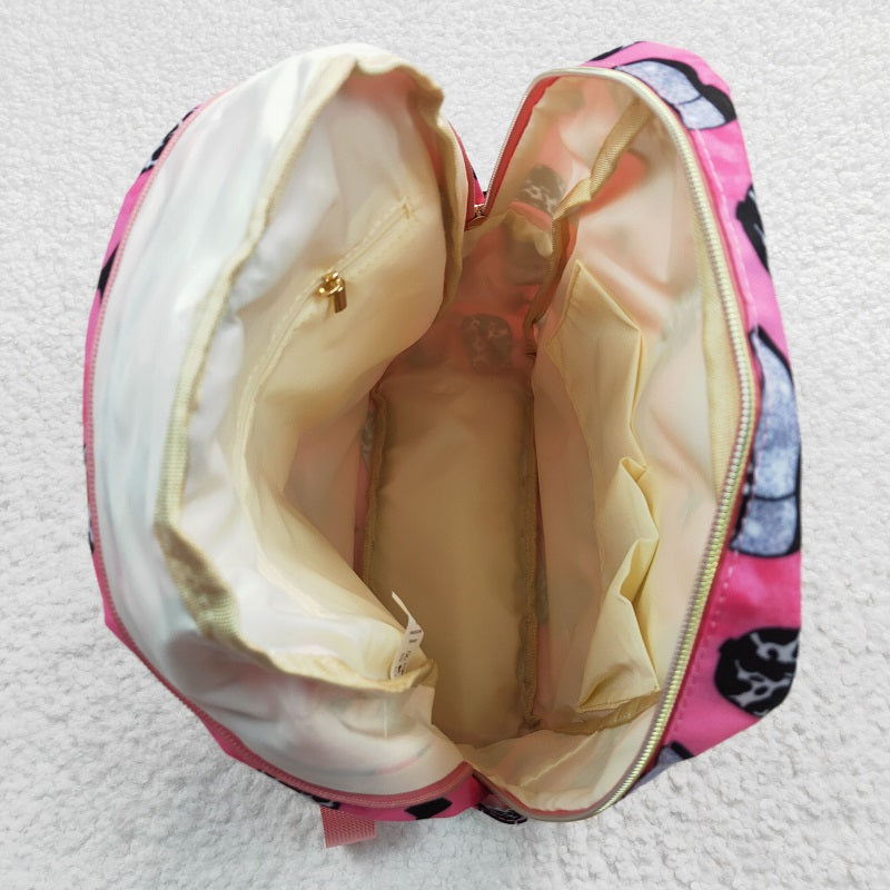 BA0037 boots pink backpack