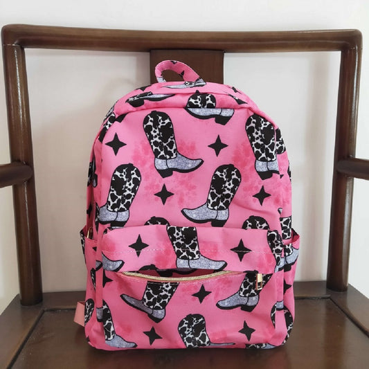 BA0037 boots pink backpack