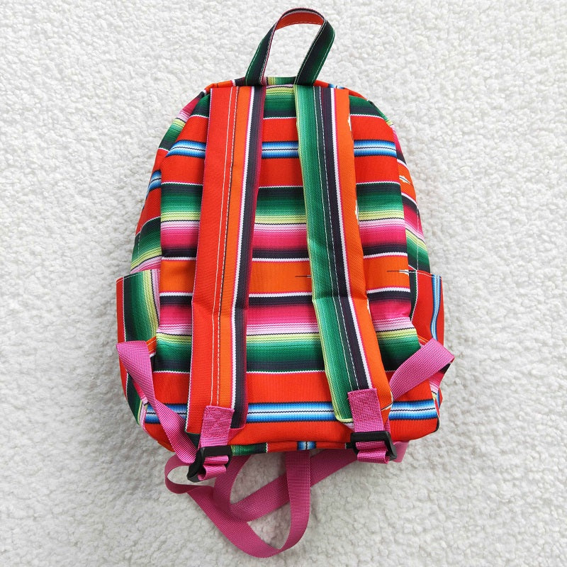 BA0040 Red and Green Stripe Backpack