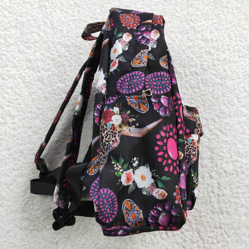 BA0042 Tau Rose Ruby Black Backpack