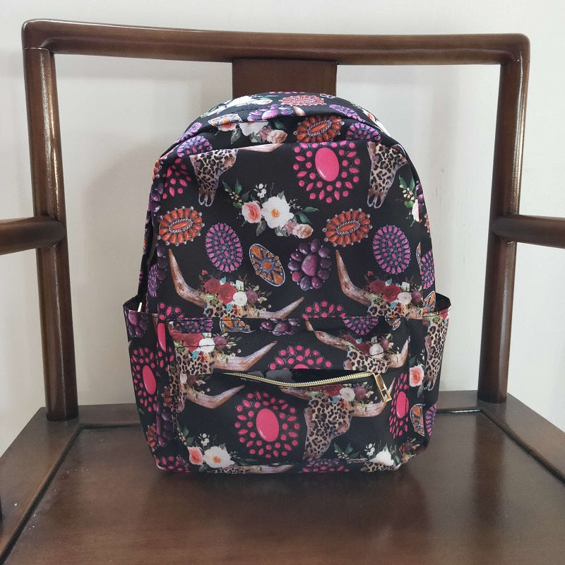 BA0042 Tau Rose Ruby Black Backpack