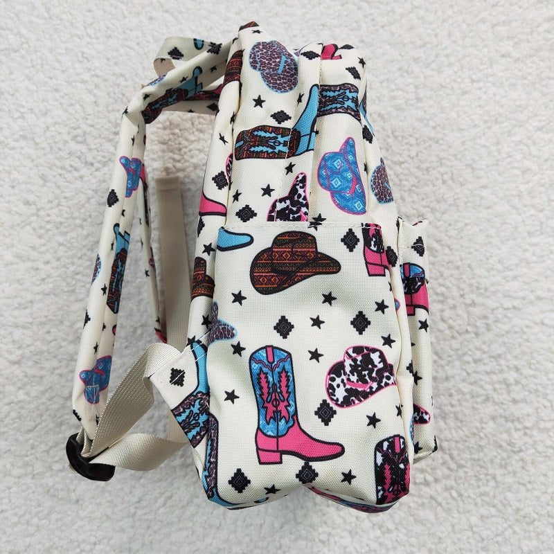 BA0045 Boots Hat Beige Backpack