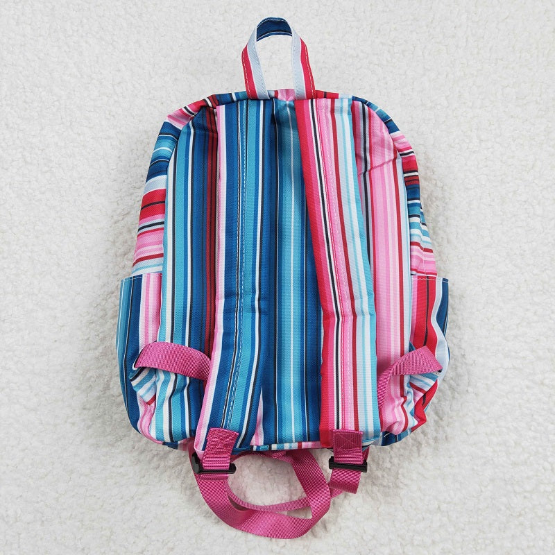 BA0046 Pastel Green Stripe Backpack